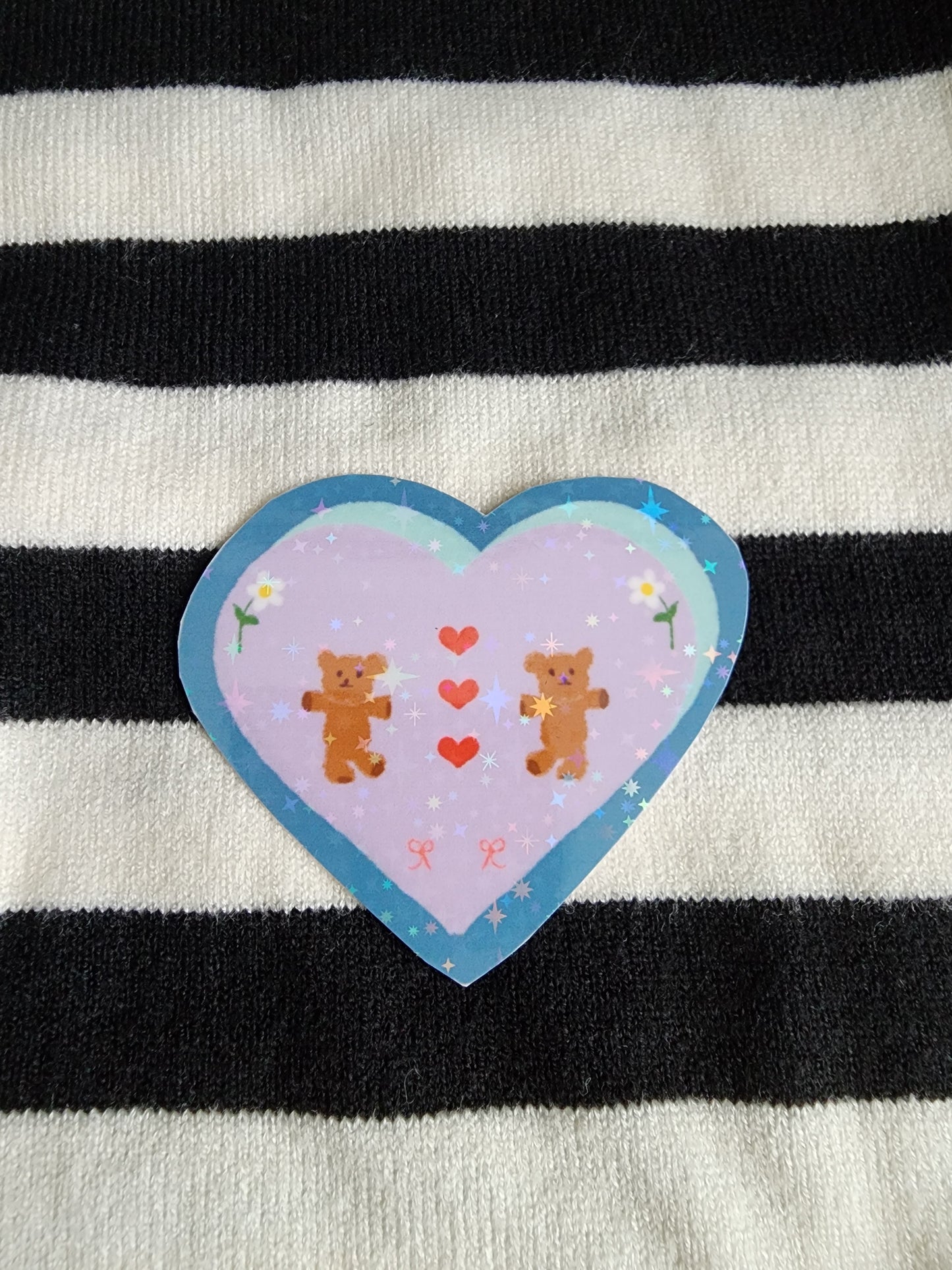 Teddy Blue (Holographic Sticker)