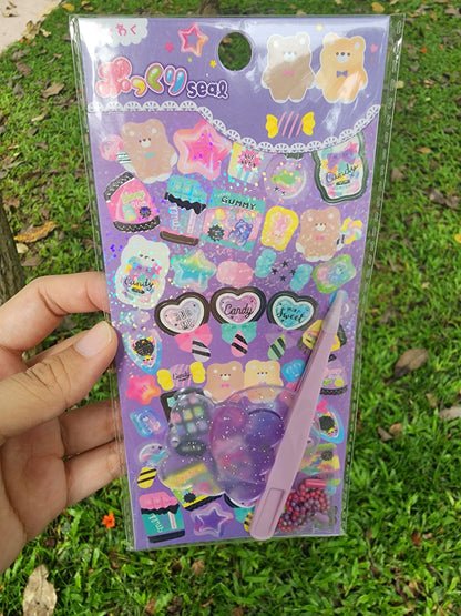Kawaii Sticker Keychain Decor Pack